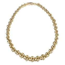 Birks 14KT Yellow Gold Tapering Knot-Design Unique Necklace