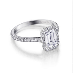 Tiffany & Co. 1.19 Carat Emerald Cut Diamond Solitaire Ring