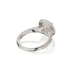 Cartier 2.01 Carat Round Brilliant Cut Diamond Platinum Halo-Set Ring