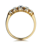 1.20 Carat Old-Mine Cut Diamond Five-Stone Vintage Ring