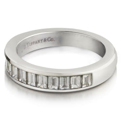 Tiffany & Co. Platinum 0.95CTW Baguette-Cut Diamond Wedding Band