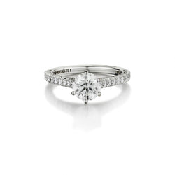 Tacori 1.04 Carat Round Brilliant Cut Diamond Engagement Ring