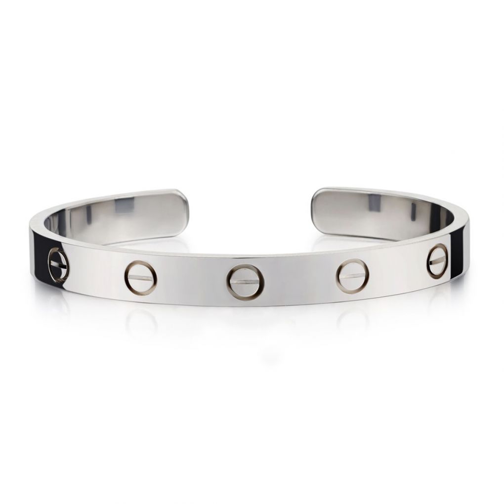 Cartier 18KT White Gold Love Cuff Bracelet Size 16 – Van Rijk
