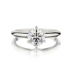 Tiffany & Co. 1.46 Carat Round Brilliant Cut Diamond Solitaire Ring
