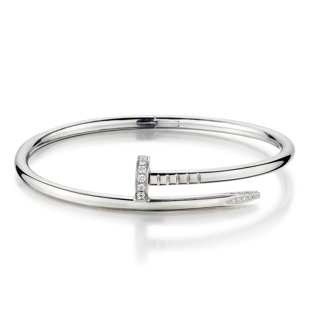 Cartier Juste un Clou White Gold Diamond Size 17 Bangle – Van Rijk