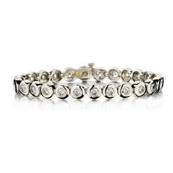 5.20 Carat Round Brilliant Cut Diamond Bezel-Set Bracelet