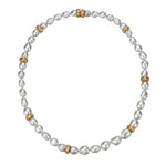 Tiffany & Co. Yellow Gold Keshi Pearl Strand & Brilliant Cut Diamond Necklace