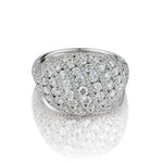3.00 Carat Total Weight Round Brilliant Cut Diamond Pave Ring