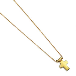 B. Kieselstein-Cord Heavy Solid Gold Cross Pendant Necklace