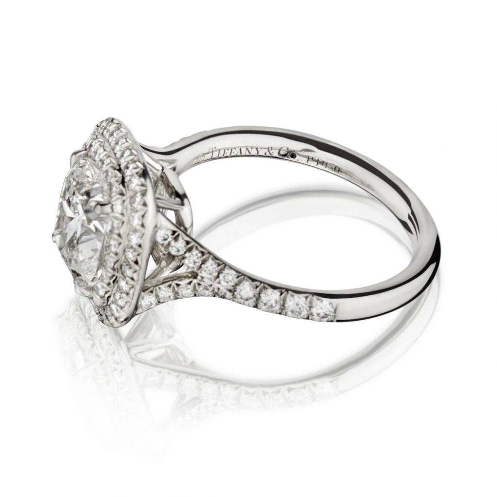 Halo Engagement Soleste Round Brilliant Double Halo Rose Gold