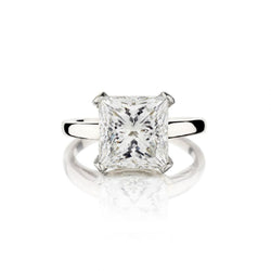 1.20 Carat GIA Princess-Cut Diamond Solitaire Engagement Ring