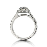 1.30 Carat Old-European cut Diamond Halo-Set Ring