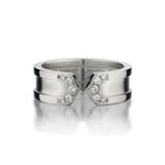 Cartier 18KT White Gold C2 Diamond Band Size 52 Unisex Ring