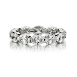 3.40 Carat Total Weight Marquise Cut Diamond Eternity Band