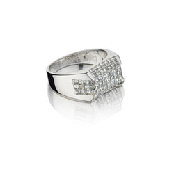 2.50 Carat Total Princess Cut Diamond Invisibly-Set Men's Ring
