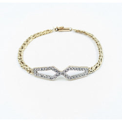 Ladies 14kt Y/G Diamond Bracelet Featuring 1.25 CTcw.