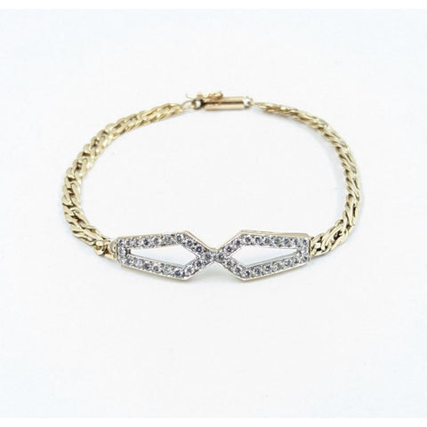 Ladies 14kt Y/G Diamond Bracelet Featuring 1.25 CTcw.
