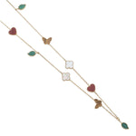 Van Cleef & Arpels Lucky Alhambra Long 12 Motif YG Necklace