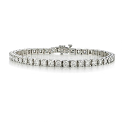 Ladies 14kt W/G Diamond "Tennis Bracelet".  7.50ct Tw