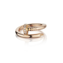 Cartier Juste Un Clou 18KT Rose Gold And Diamond Size 52 Ring
