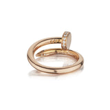 Cartier Juste Un Clou 18KT Rose Gold And Diamond Size 52 Ring