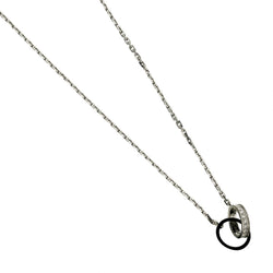 Cartier White Gold And Ceramic Baby Love Necklace