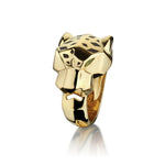 Cartier 18KT Yellow Gold Panther Ring Size 57