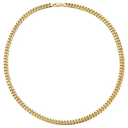 10KT Yellow Gold 24" Curb Link Italian-Made Chain Necklace