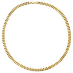 10KT Yellow Gold 24" Curb Link Italian-Made Chain Necklace