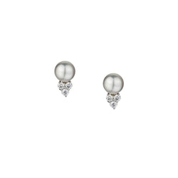 Tiffany & Co. South Sea Pearl And Diamond Trio Earrings