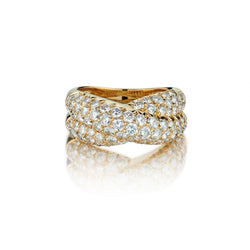 Van Cleef And Arpels Entrelacs Collection Diamond YG Ring