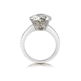 5.02 Carat Old-Mine Cut Diamond WG Engagement Ring