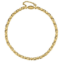 Unisex 18KT Yellow Gold Link Chain Necklace