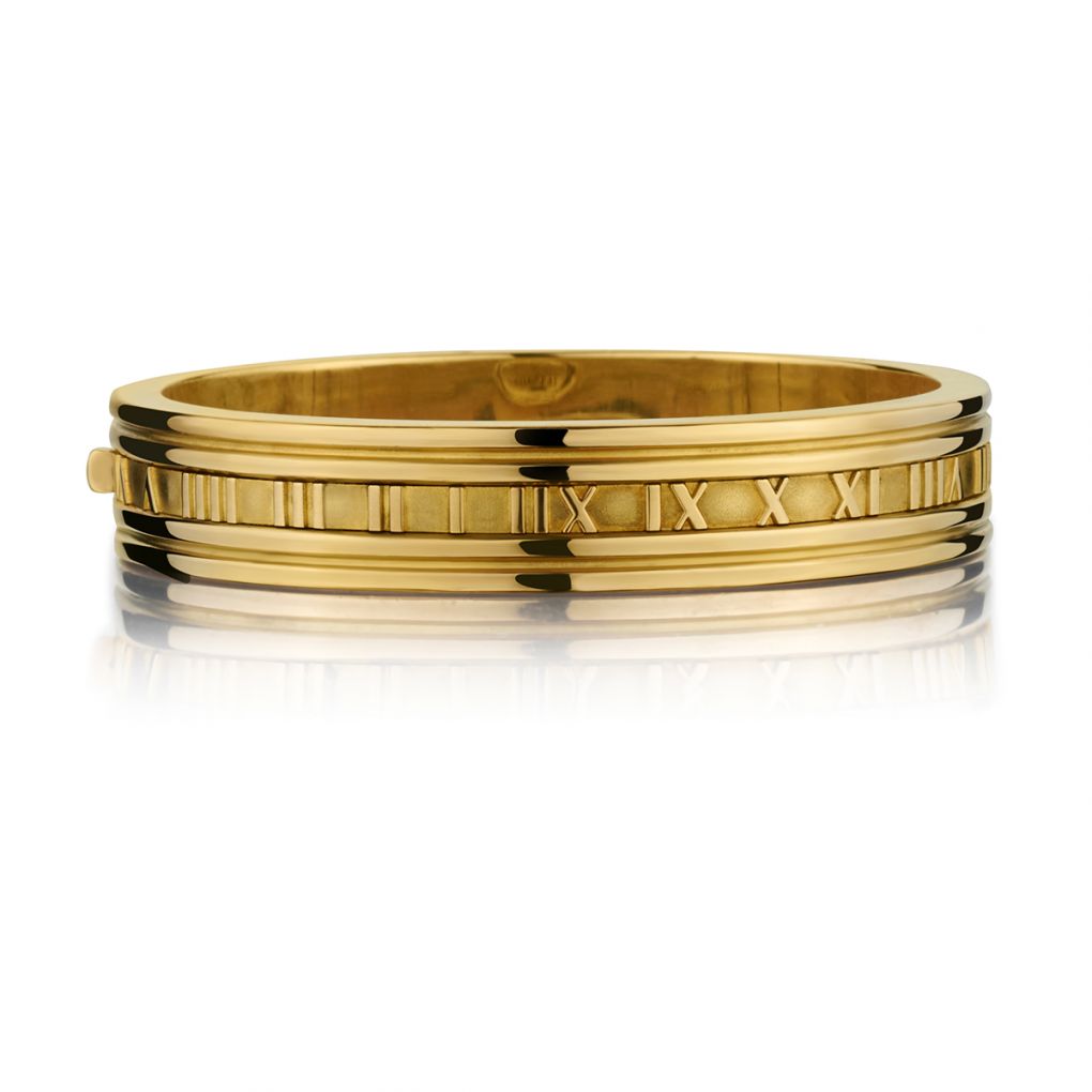 Tiffany 18KT Yellow Gold Atlas Bangle/Bracelet – Van Rijk
