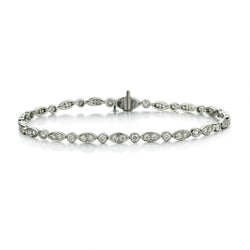 Tiffany & Co. Platinum And Diamond Jazz Collection Bracelet