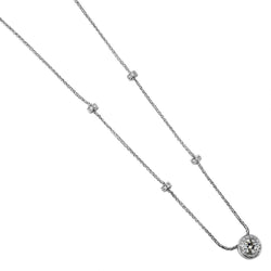1.15 Carat Round Brilliant Cut Diamond Pendant Necklace