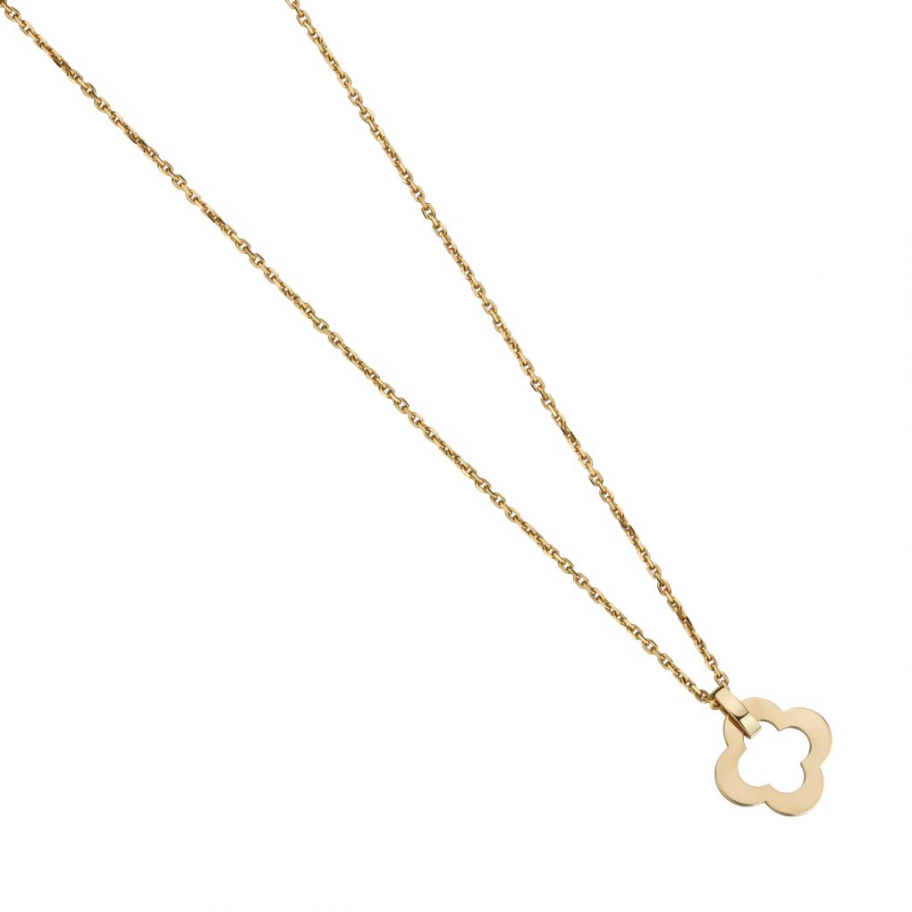 Van Cleef & Arpels 18KT Yellow Gold Byzantine Pendant Necklace