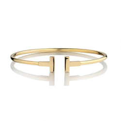 Tiffany & Co. 18KT Yellow Gold T Wire Collection Bangle