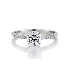 Tiffany & Co. 1.03 Carat Round Brilliant Cut Diamond Platinum Novo Ring