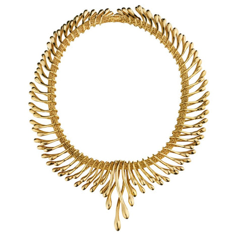 Ilias Lalounis 18KT Yellow Gold 18" Biosymbols Collection Choker Necklace