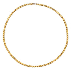 18KT Solid Yellow Gold Unusual 16" Long Unisex Chain