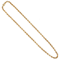18KT Rose Gold Filigreed Balls 19" Solid Chain Necklace