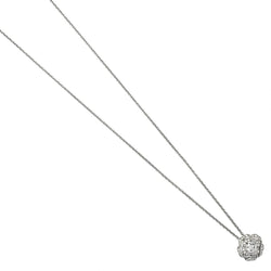 Chanel 18KT White Gold Camelia Diamond Flower Pendant Necklace