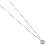 Chanel 18KT White Gold Camelia Diamond Flower Pendant Necklace