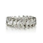 5.50 Carat Total Weight Marquise Cut Diamond WG Eternity Band