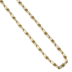 14KT Yellow Gold Large Link Unisex Made In Italy Chain Necklace