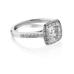 Tiffany & Co. 1.10 Carat Cushion Cut Diamond Legacy Plat Ring