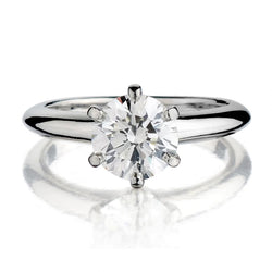 Tiffany & Co. Platinum 1.50 Carat Round Brilliant Cut Diamond Solitaire Ring