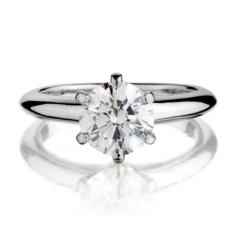 Tiffany & Co. Platinum 1.50 Carat Round Brilliant Cut Diamond Solitaire Ring