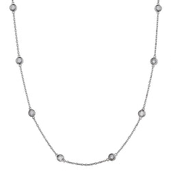 14KT WHITE GOLD "DIAMONDS BY THE YARD" NECKLACE